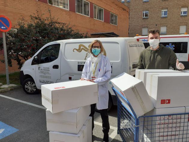 Material sanitario para el Hospital Arnau de Vilanova de Lleida.