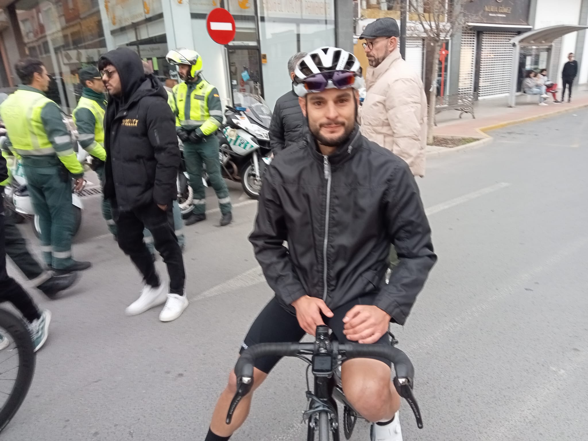 Antonio Domene, a la llegada a meta