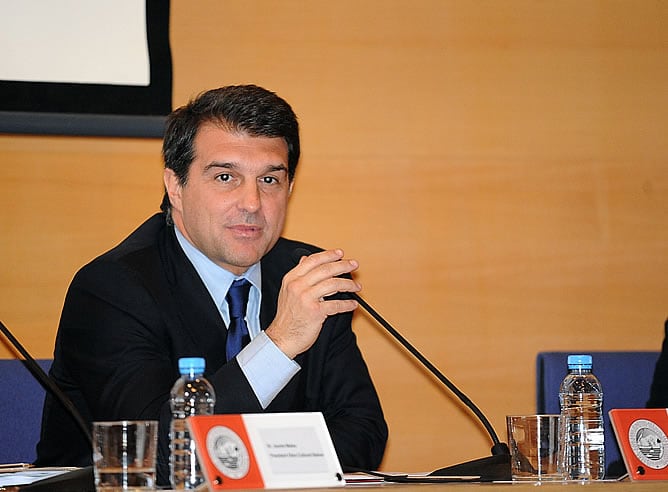 Joan Laporta, presidente del F.C. Barcelona