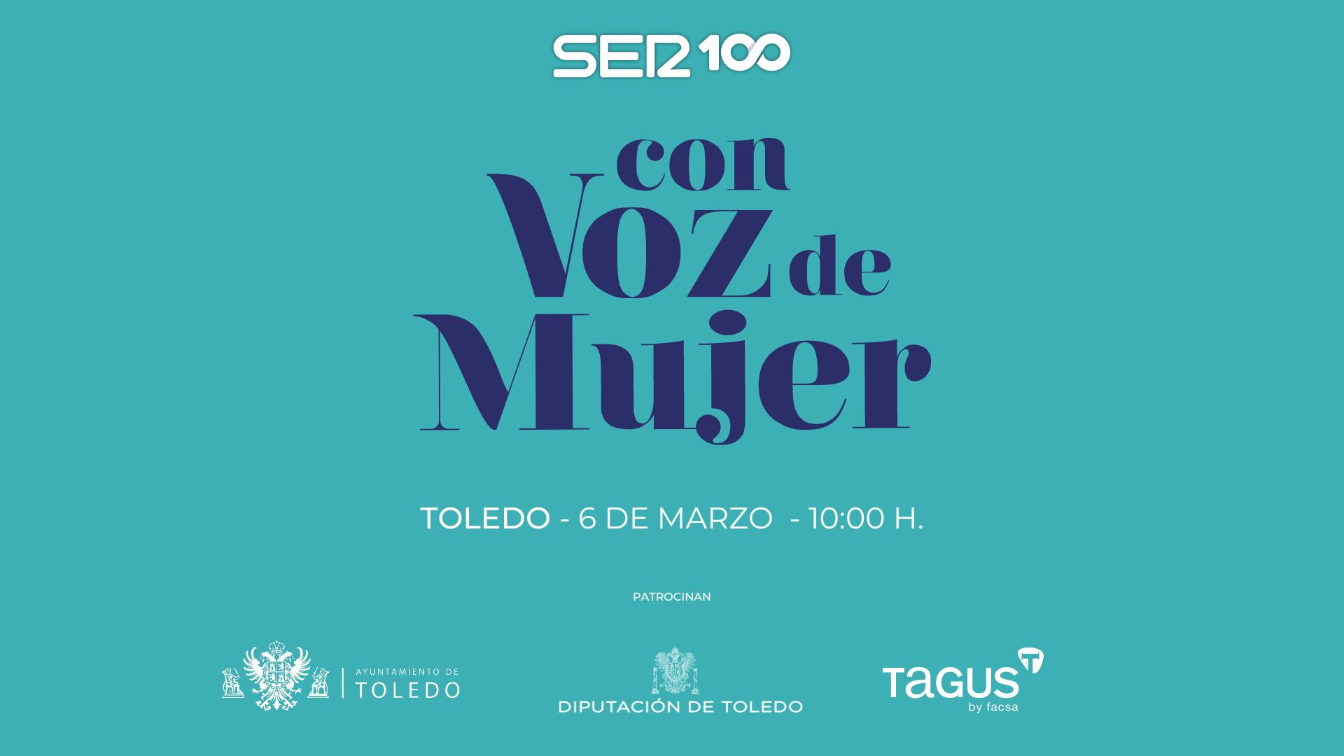 Imagen de portada del nuevo foro &#039;Con Voz de Mujer&#039; que se va a celebrar en Toledo el próximo miércoles 6 de marzo en el Patio del Ayuntamiento