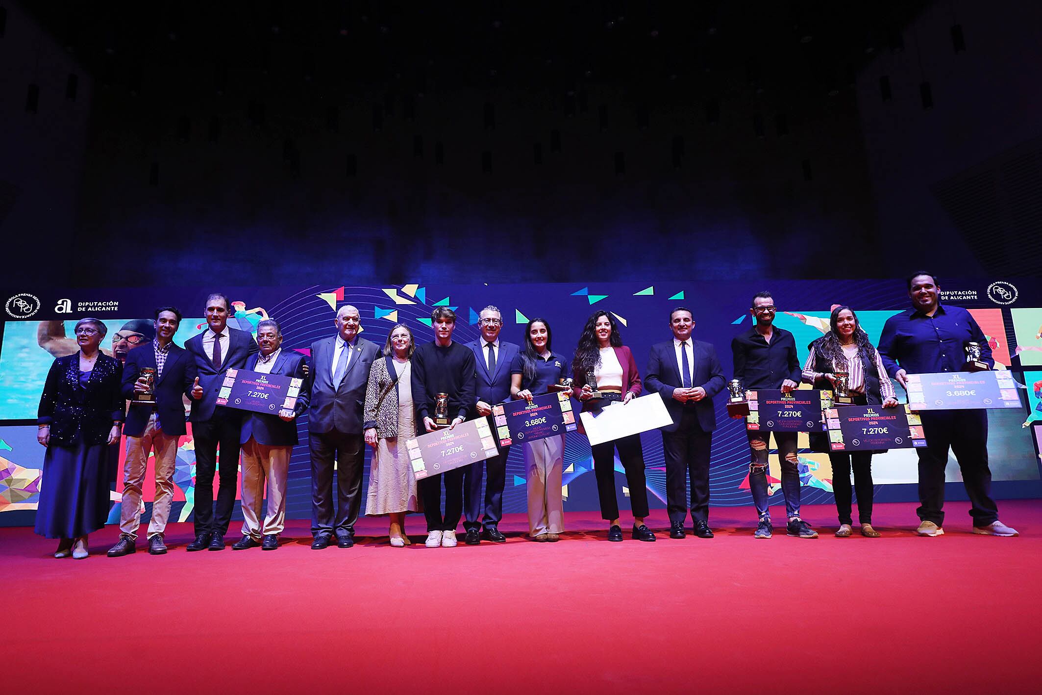 Deportistas premiados en la Gala del deporte de la Provincia de Alicante 2024