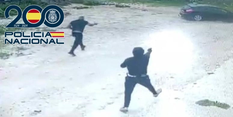 Agentes de la Policía Nacional durante una de las detenciones