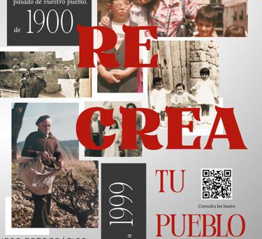 Detalle del cartel que anuncia el concurso