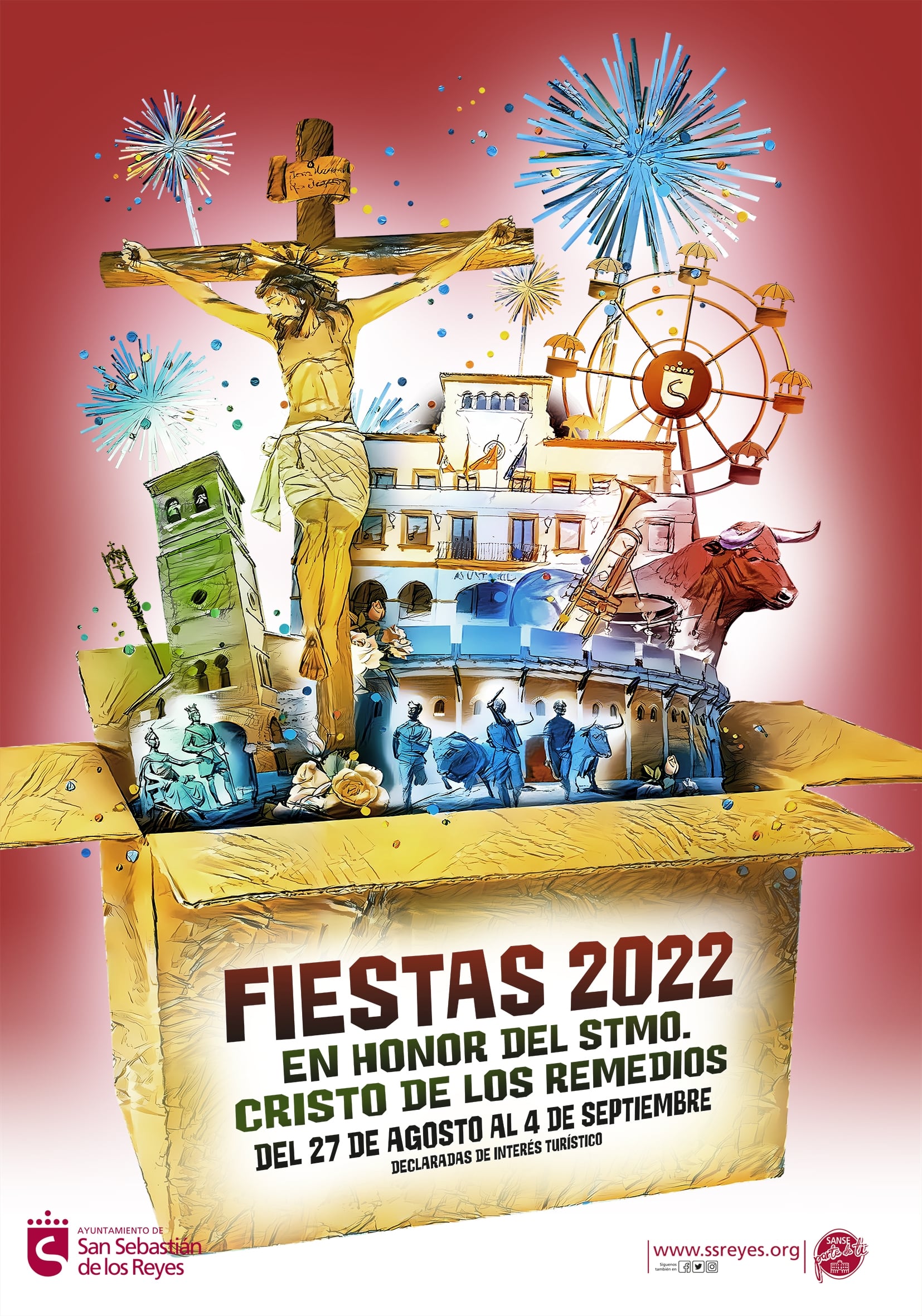 Cartel de las Fiestas de 2022 en honor del Cristo de los Remedios de San Sebastián de los Reyes