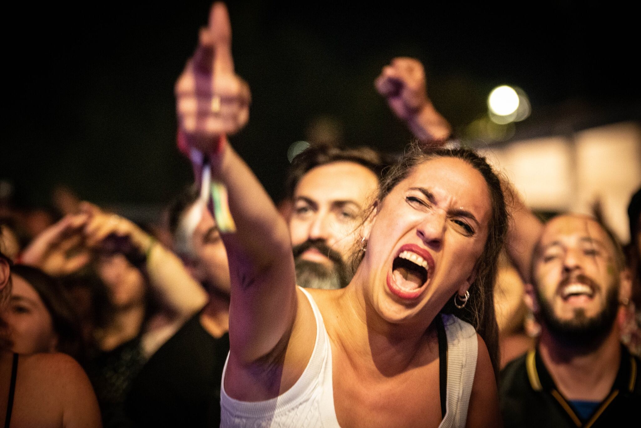 Ambiente en el festival