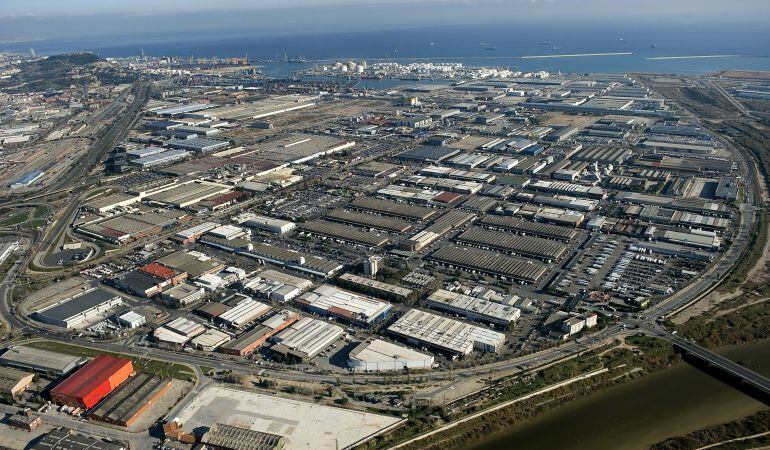 Imatge aèria de Mercabarna.