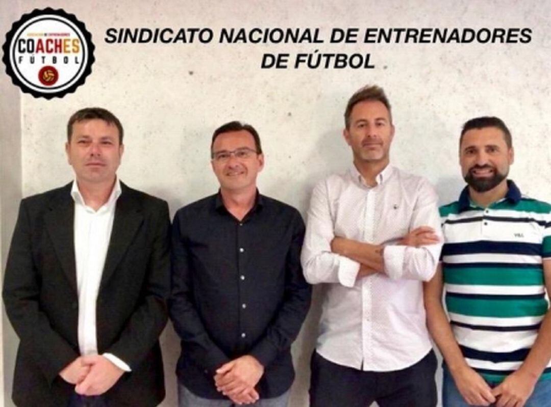 Los cuatro fundadores del sindicato de entrenadores