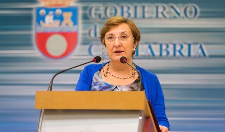 Luisa Real, consejera de Sanidad del Gobierno de Cantabria.