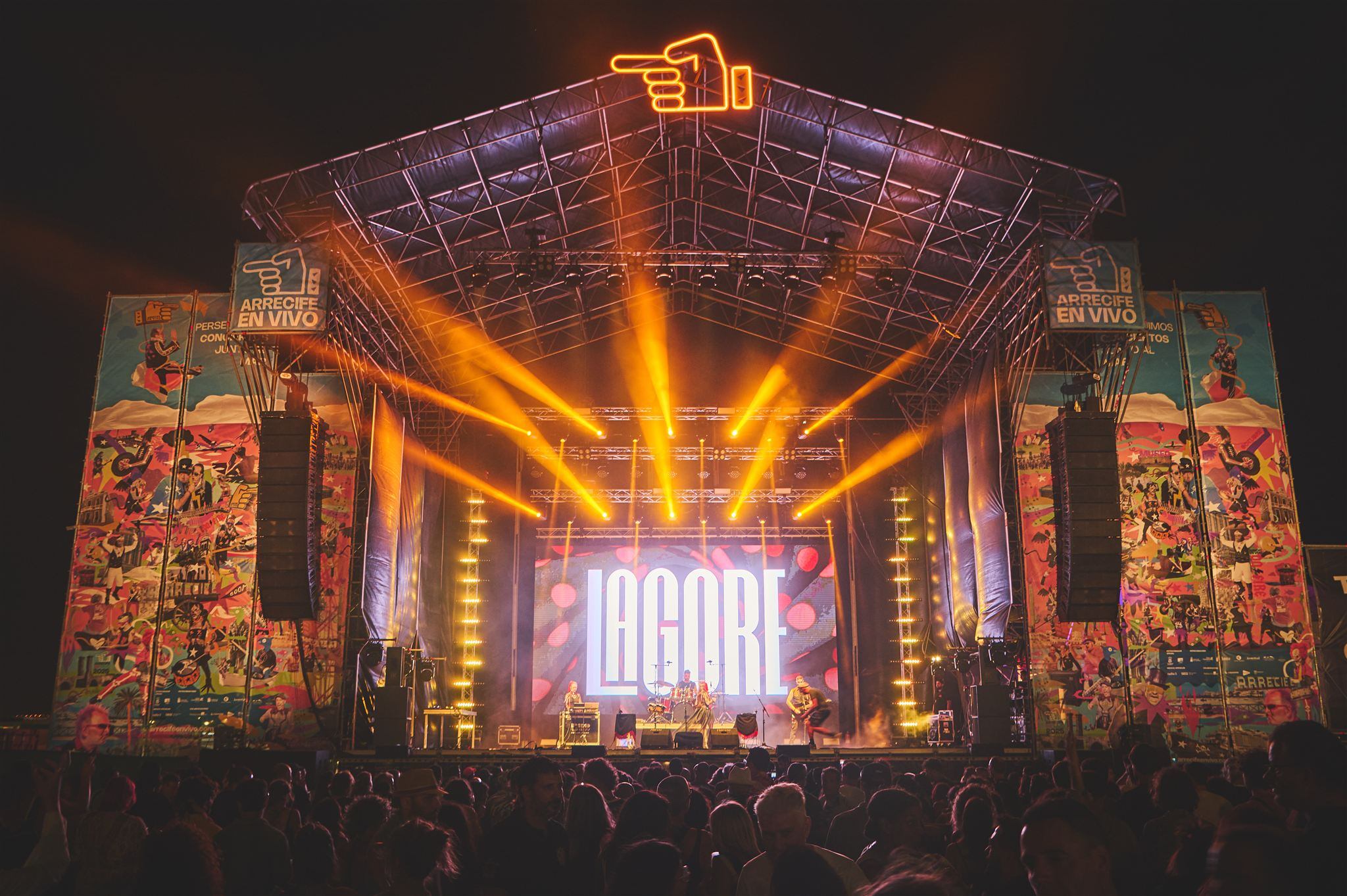 Uno de los conciertos de la primera jornada de Arrecife En Vivo 2025.
