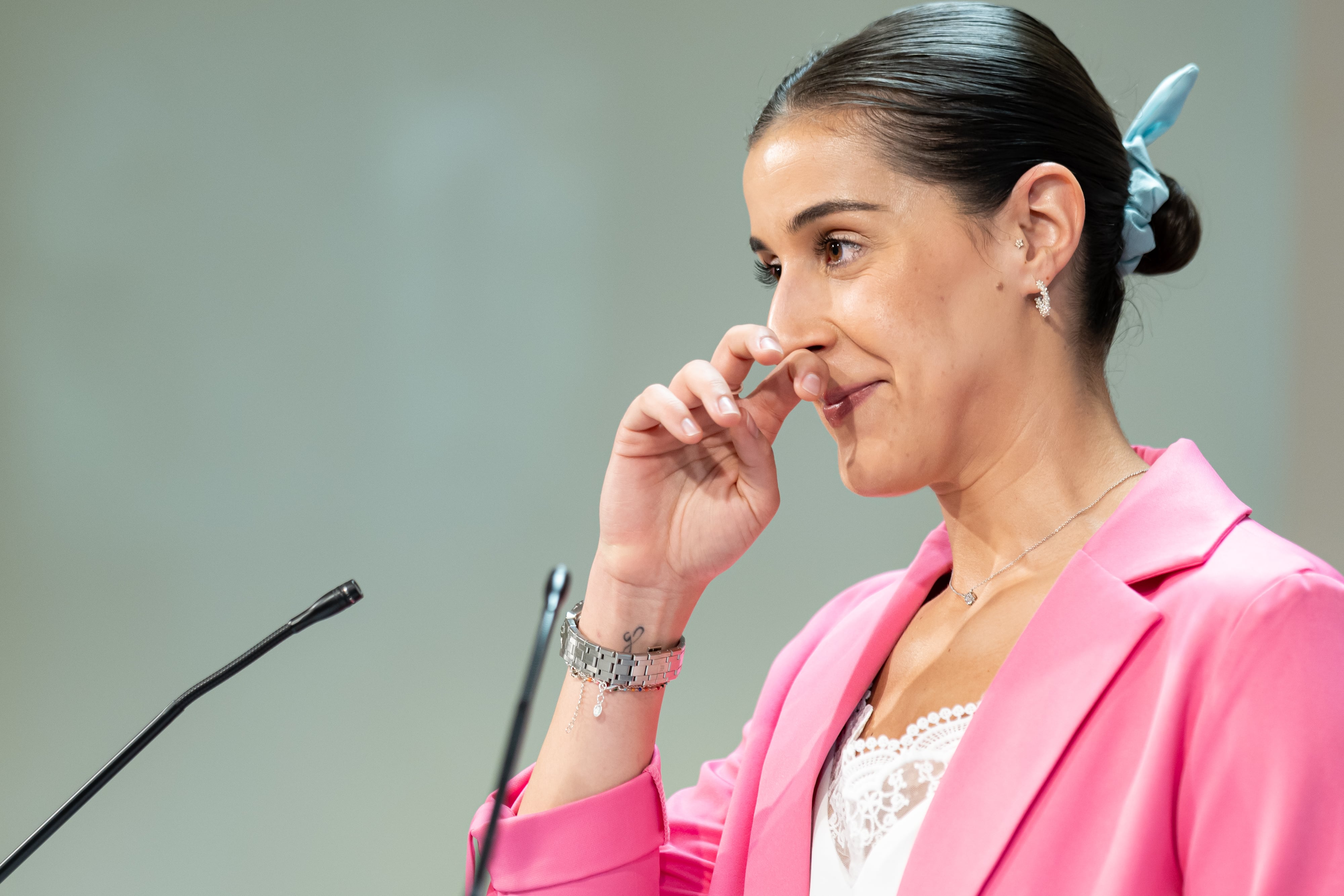 Carolina Marin, premio Princesa de Asturias de los Deportes 2024, comparece en el CSD