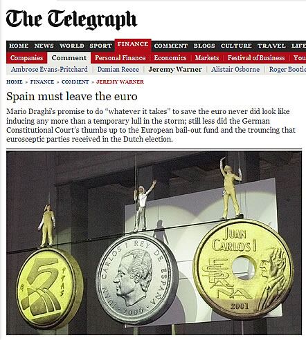 Amplio editorial que publica el diario británico &#039;The Telegraph&#039;, firmado por Jeremy Warner