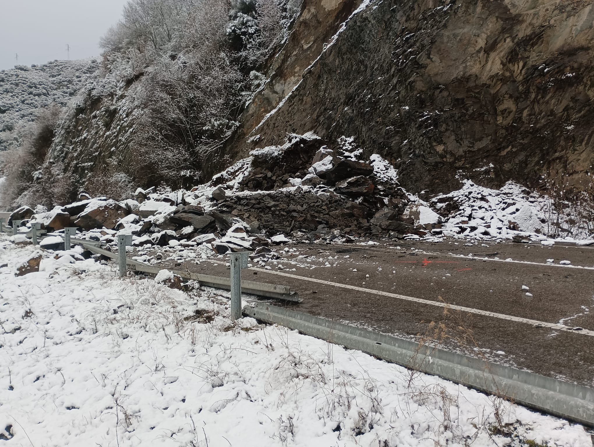 El argayo en un día de nieve