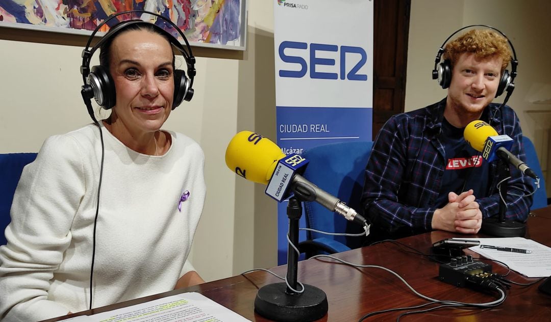 Eva María Masías, alcaldesa de Ciudad Real, y Kevin Orman