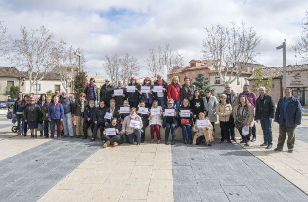 Concentración de mujeres en Marchamalo.