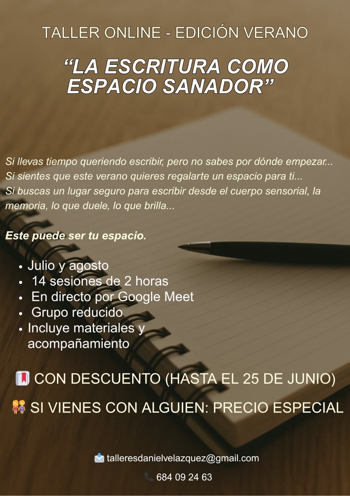 La escritura como espacio sanador
