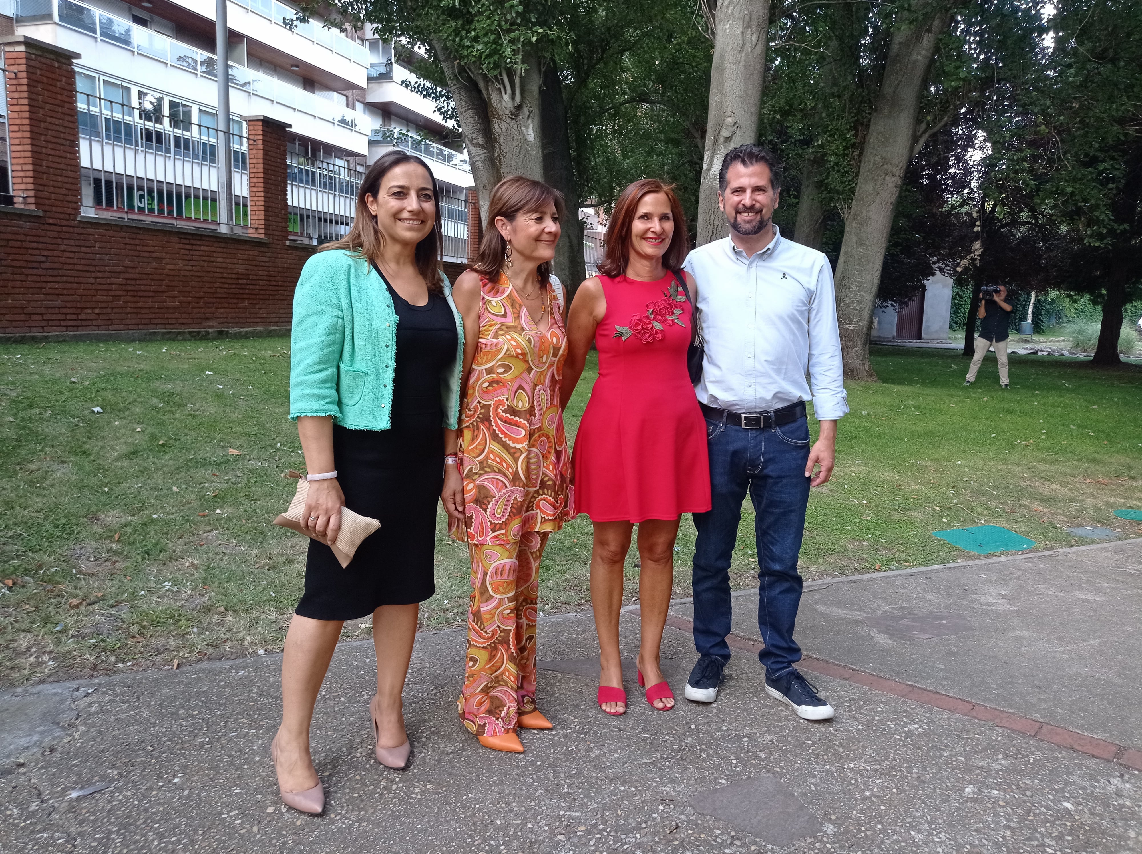 Miriam Andrés, Rosa Aldea, Mª Luz Martínez Seijo y Luis Tudanca