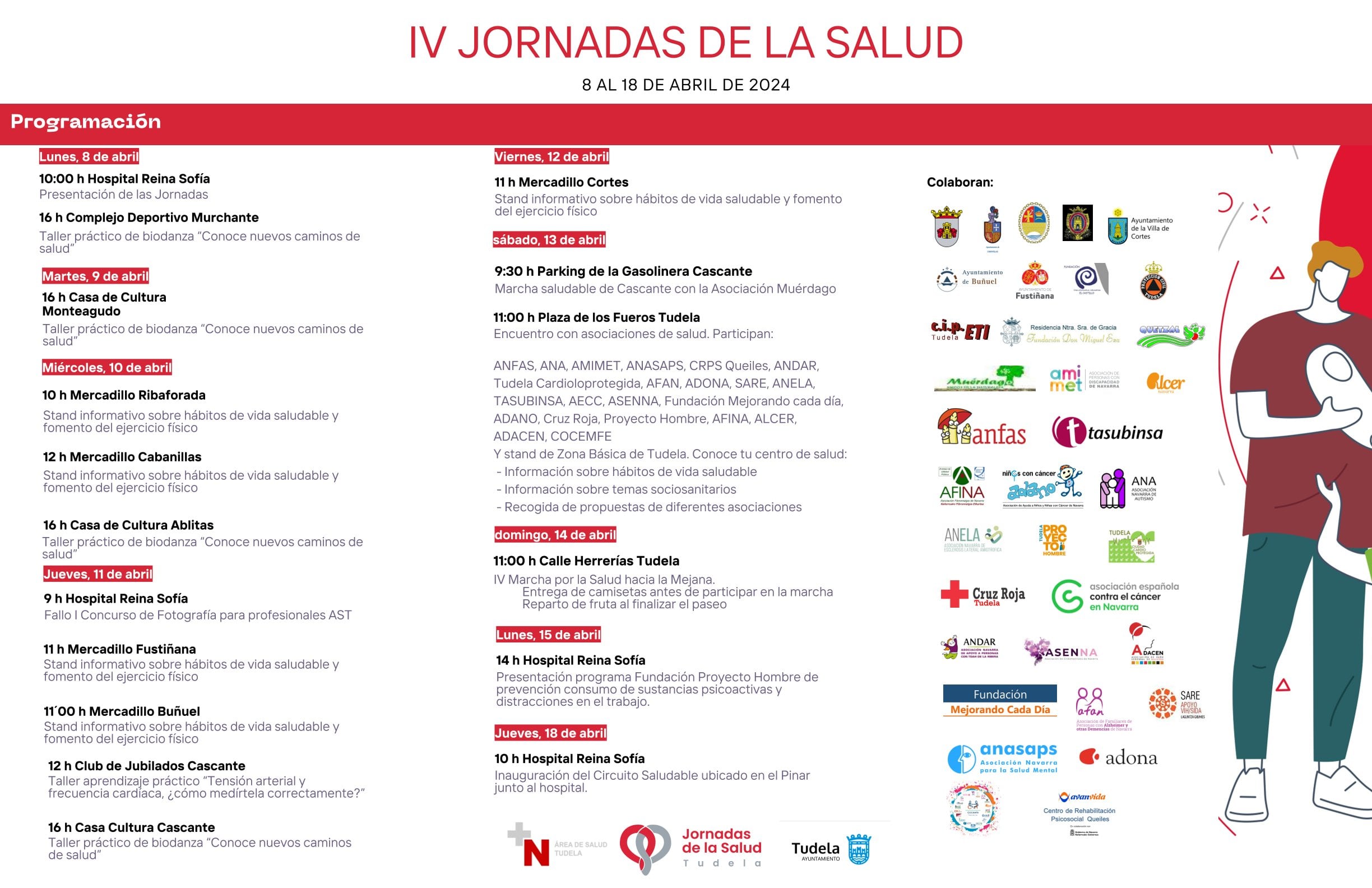 Programa de actos Jornadas de la Salud Tudela