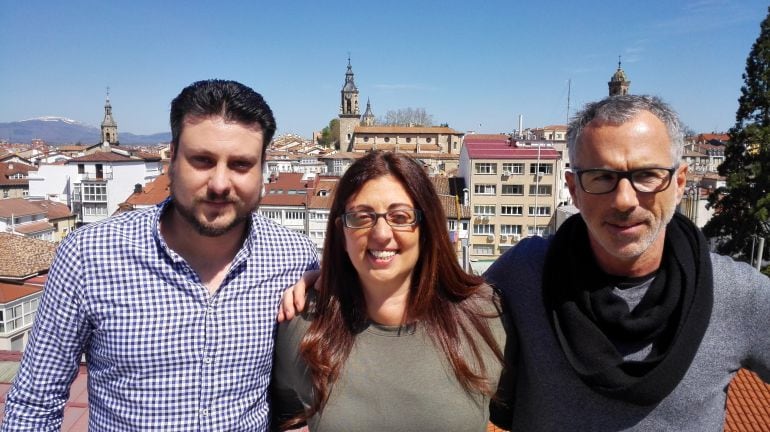 Pascual Borja, director de Gao Lacho Drom, Olga Borja y Máximo Peña de Federación Secretariado Gitano.