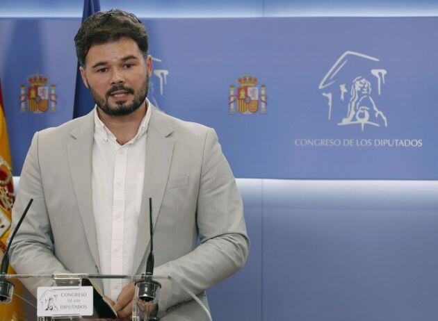 El portavoz de ERC, Gabriel Rufián.