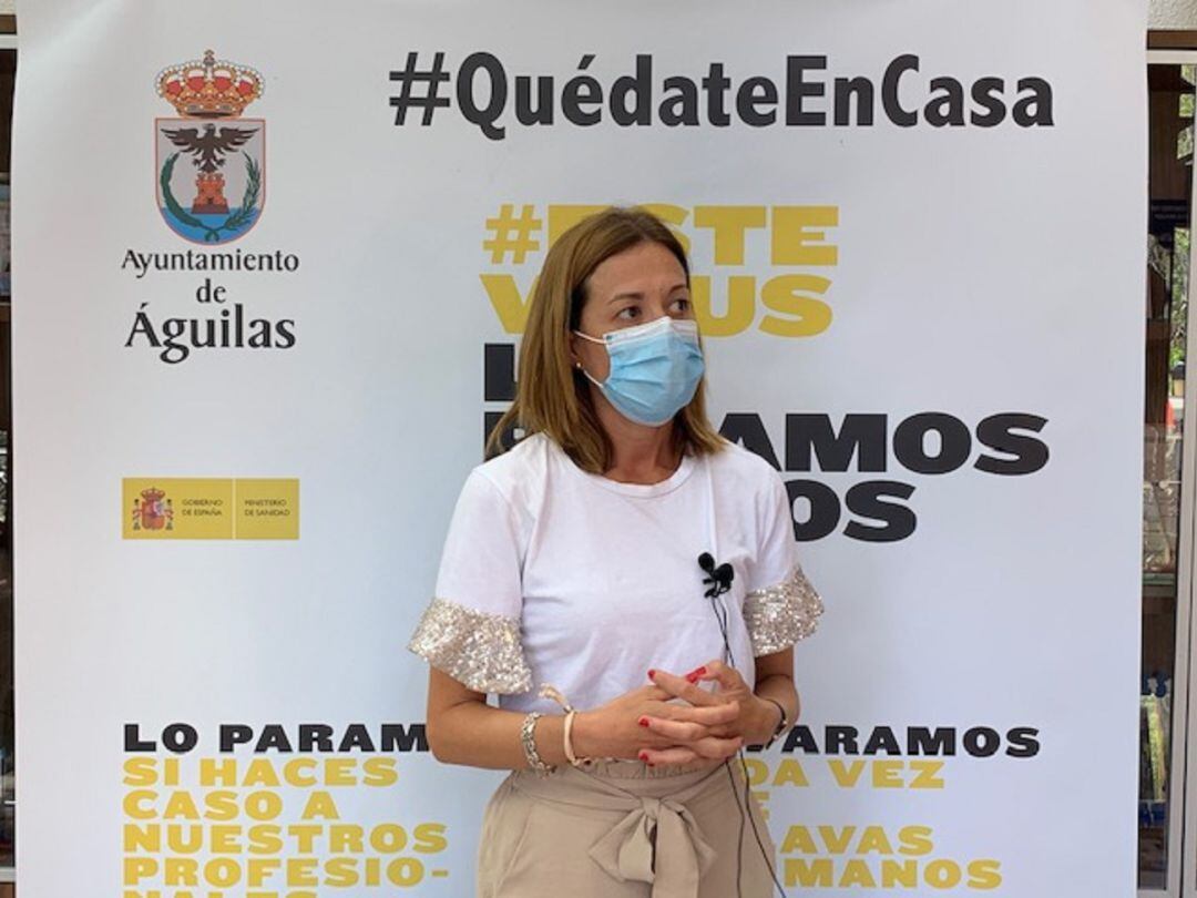 La alcaldesa Mari Carmen Moreno