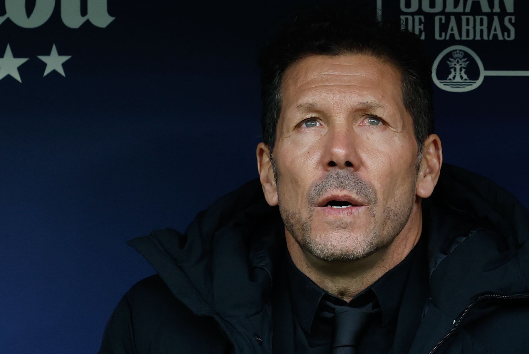 Simeone durante el partido de Liga contra el Mallorca