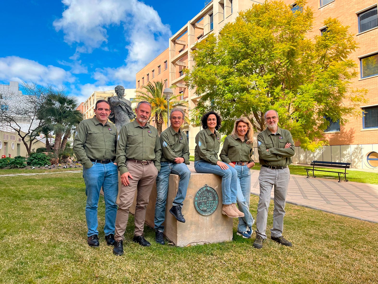 Grupo de investigadores de la UJA que esta semana partirán hacia la Antártida.