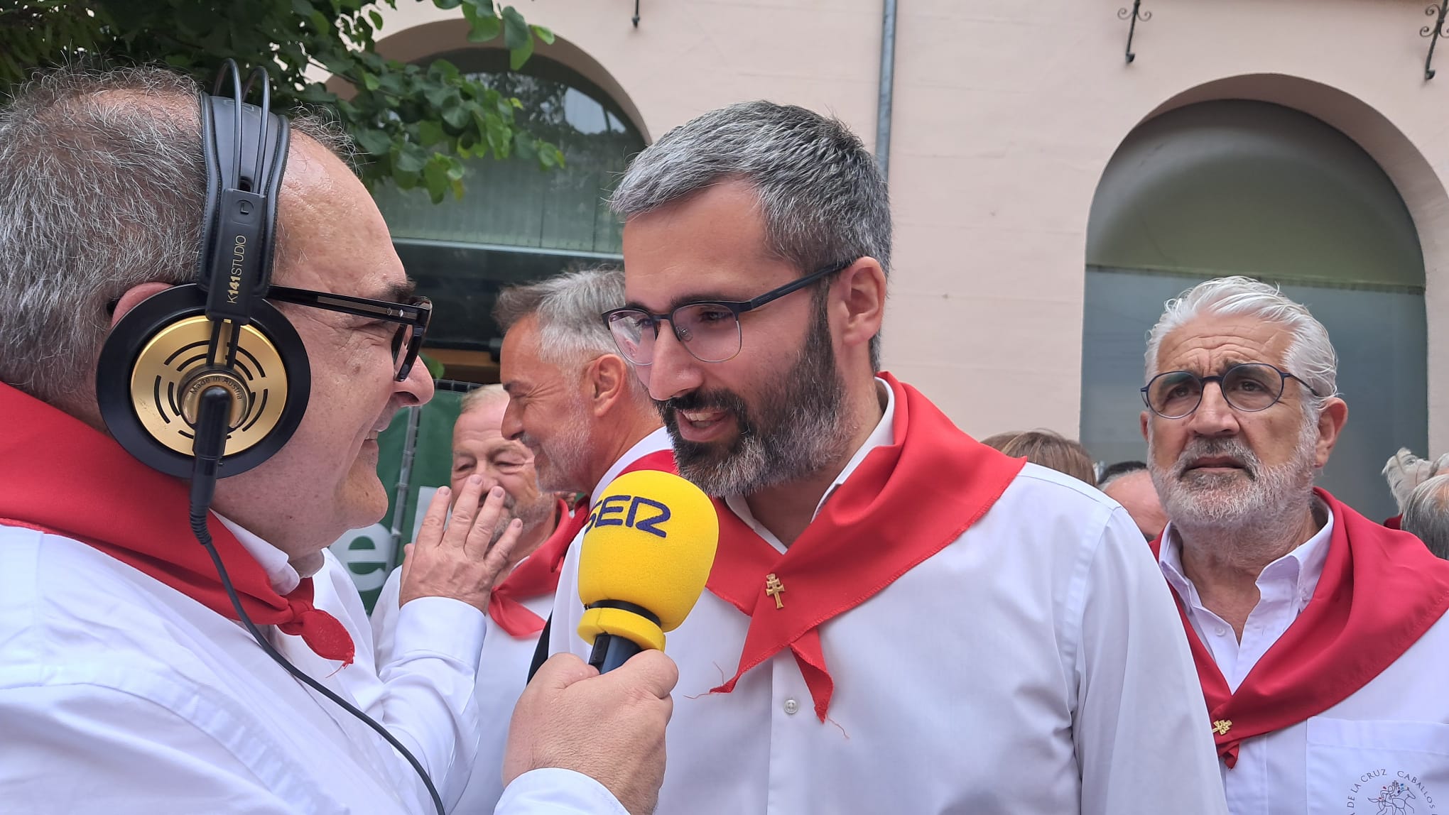 Francisco Lucas, delegado del Gobierno de España en la Región de Murcia en las Fiestas de los Caballos del Vino