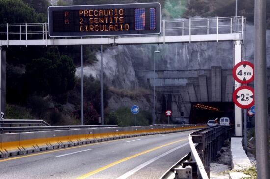 Imatge dels túnels del Bruc