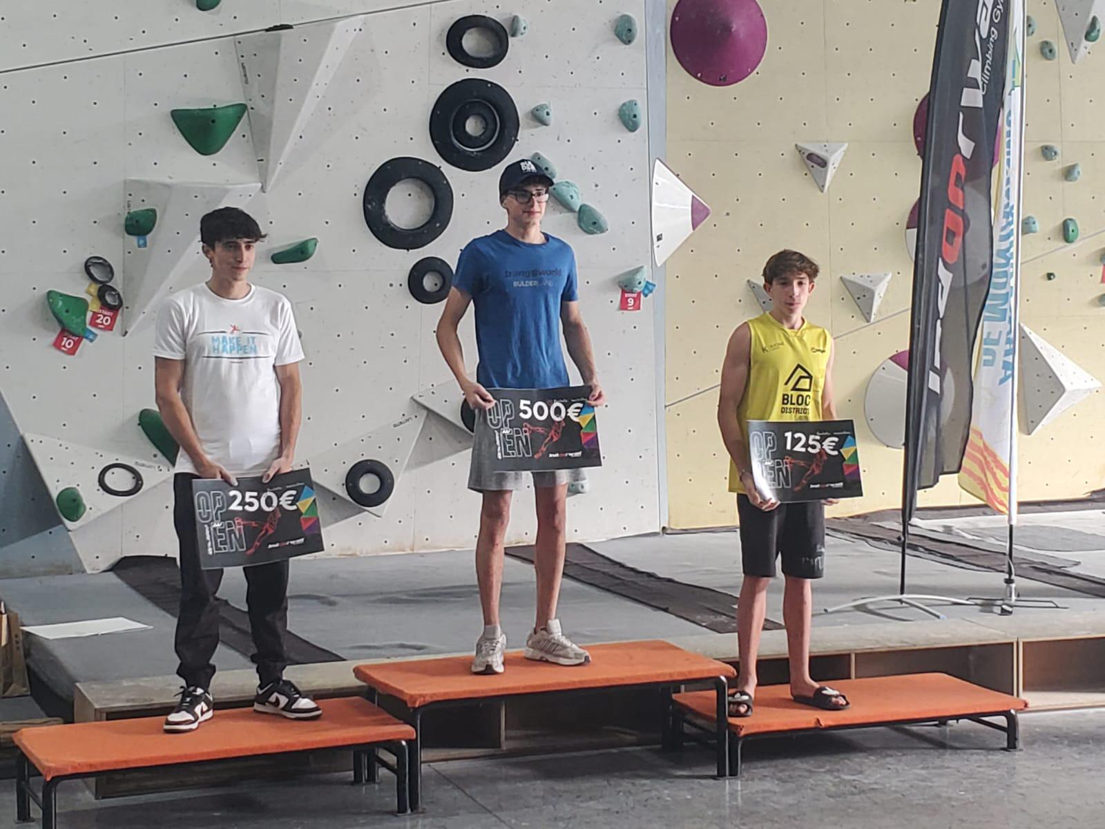 Campeonato de Aragón de escalada en bloque, ganadores.