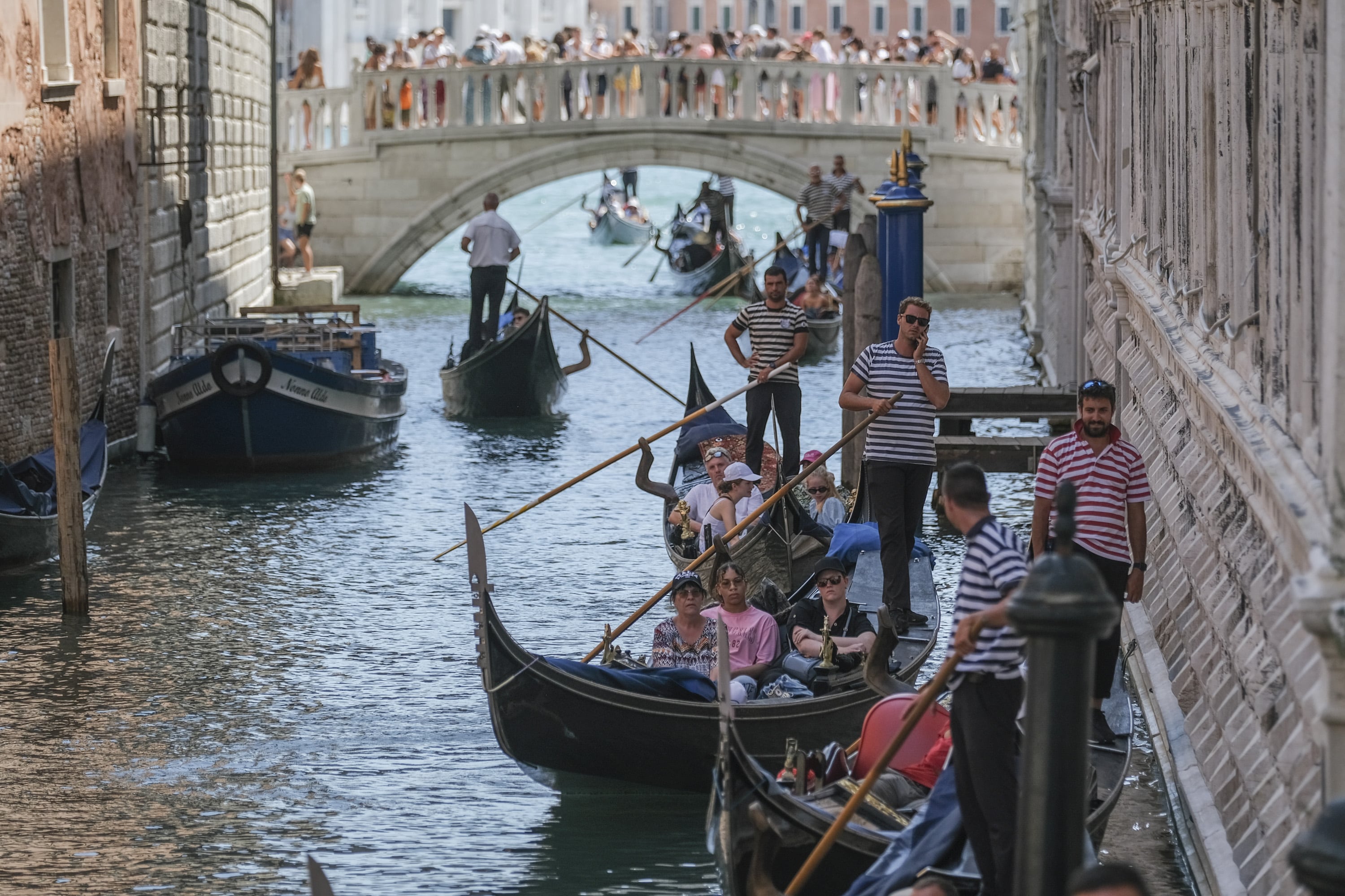 Varios turistas en la ciudad de Venecia. Archivo.