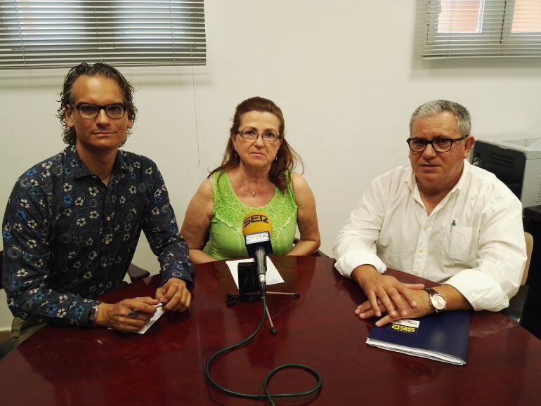 Javier Muñoz, Loreto Mallol y Miguel Terol