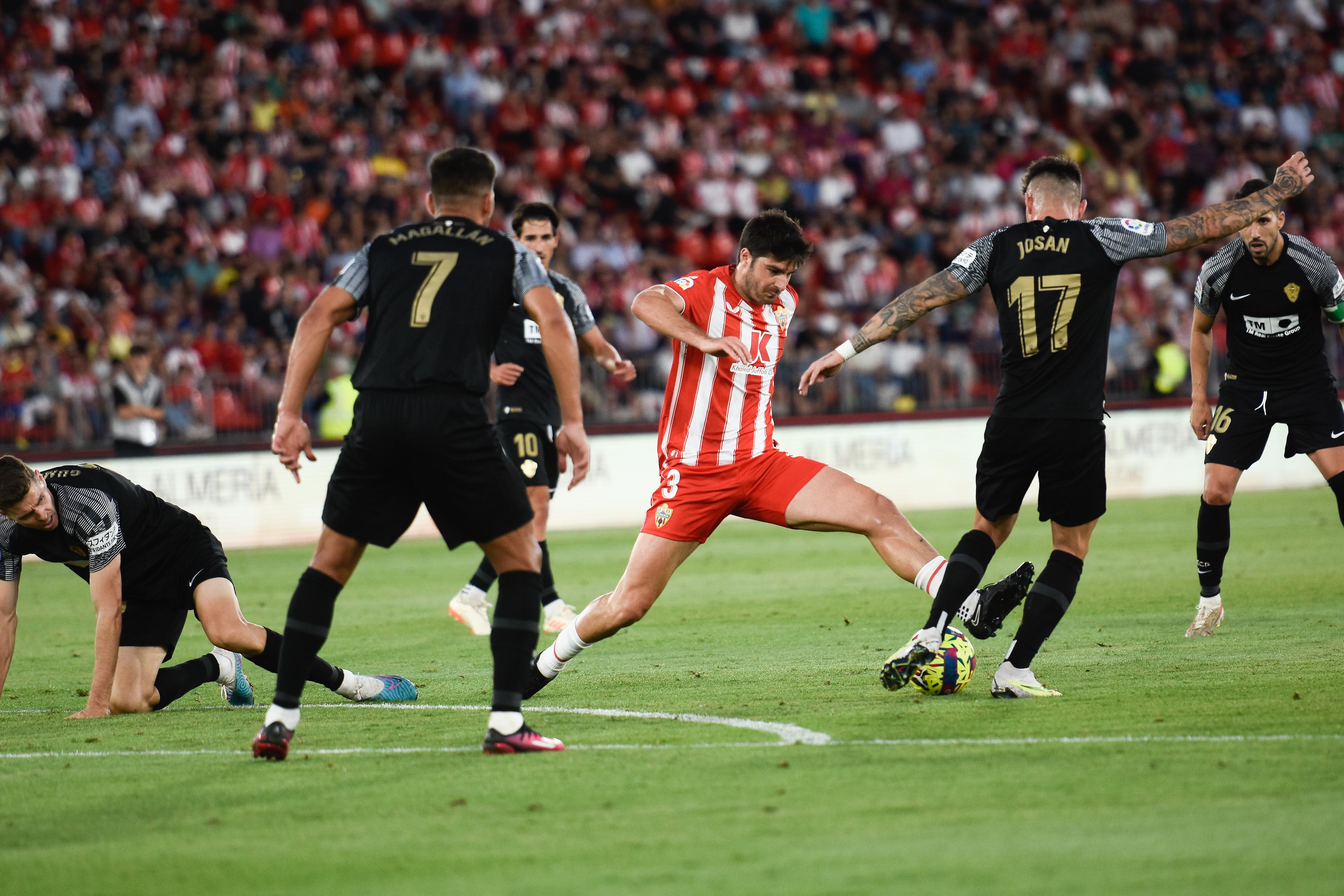 Gonzalo Melero en el partido del martes contra el Elche.