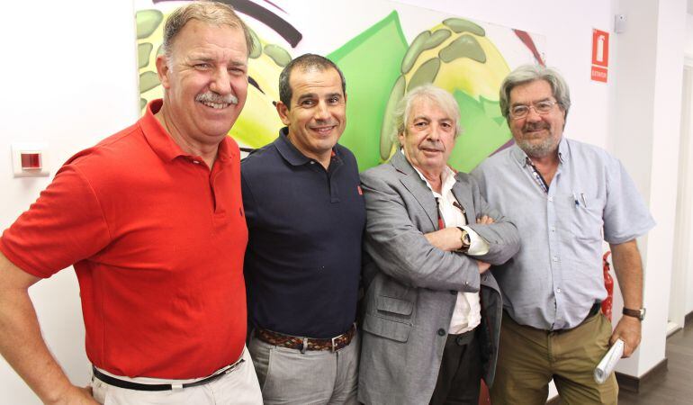 Antoni Arques, Carlos Arcaya, Pedro Nuño de la Rosa y Antonio Balibrea