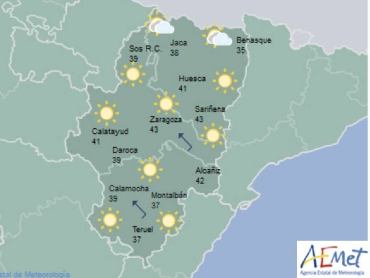 Hasta 43 grados viernes y sábado