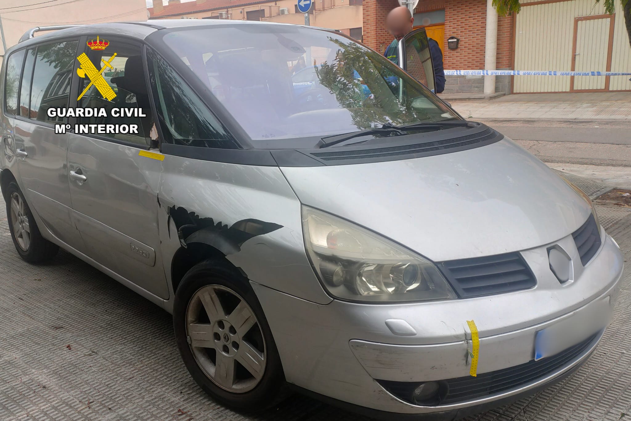 Coche usado en la agresión en Utebo