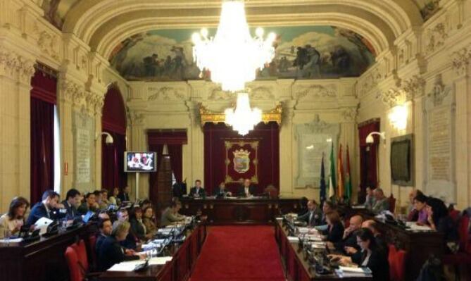 Sesión plenaria del Ayuntamiento de Málaga
