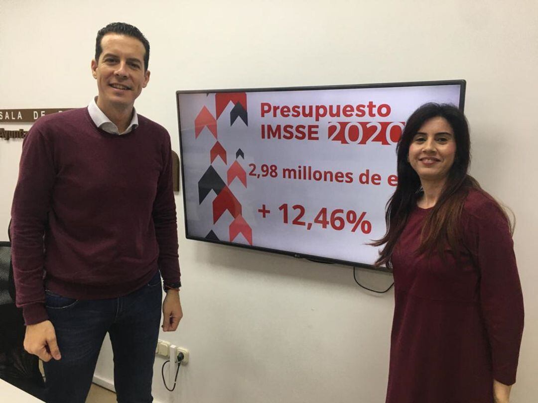 Alfaro y García en rueda de prensa en el Ayuntamiento de Elda