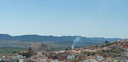 Fuego en el Apartadero de Calatrava de Puertollano