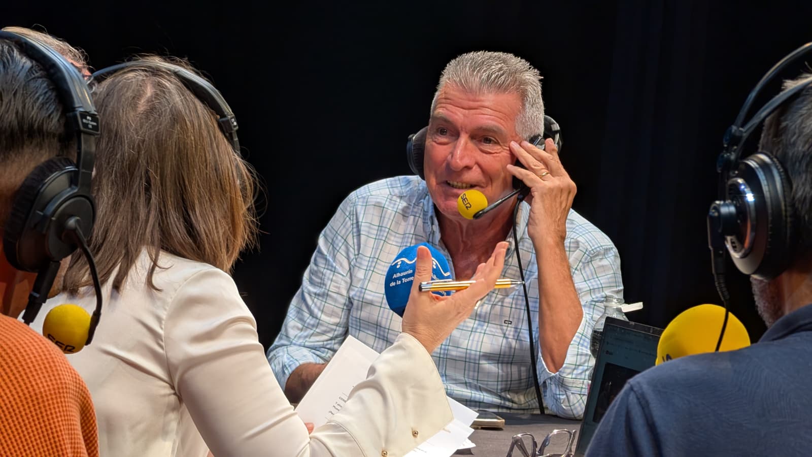 El humorista Manolo Sarria en el programa especial de Hoy por Hoy Málaga desde Alhaurín de la Torre