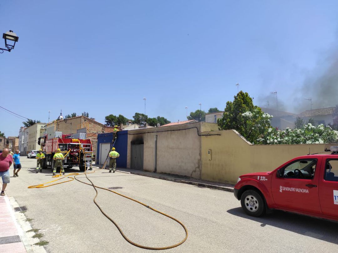 Imatge de l&#039;incendi a Fontanars