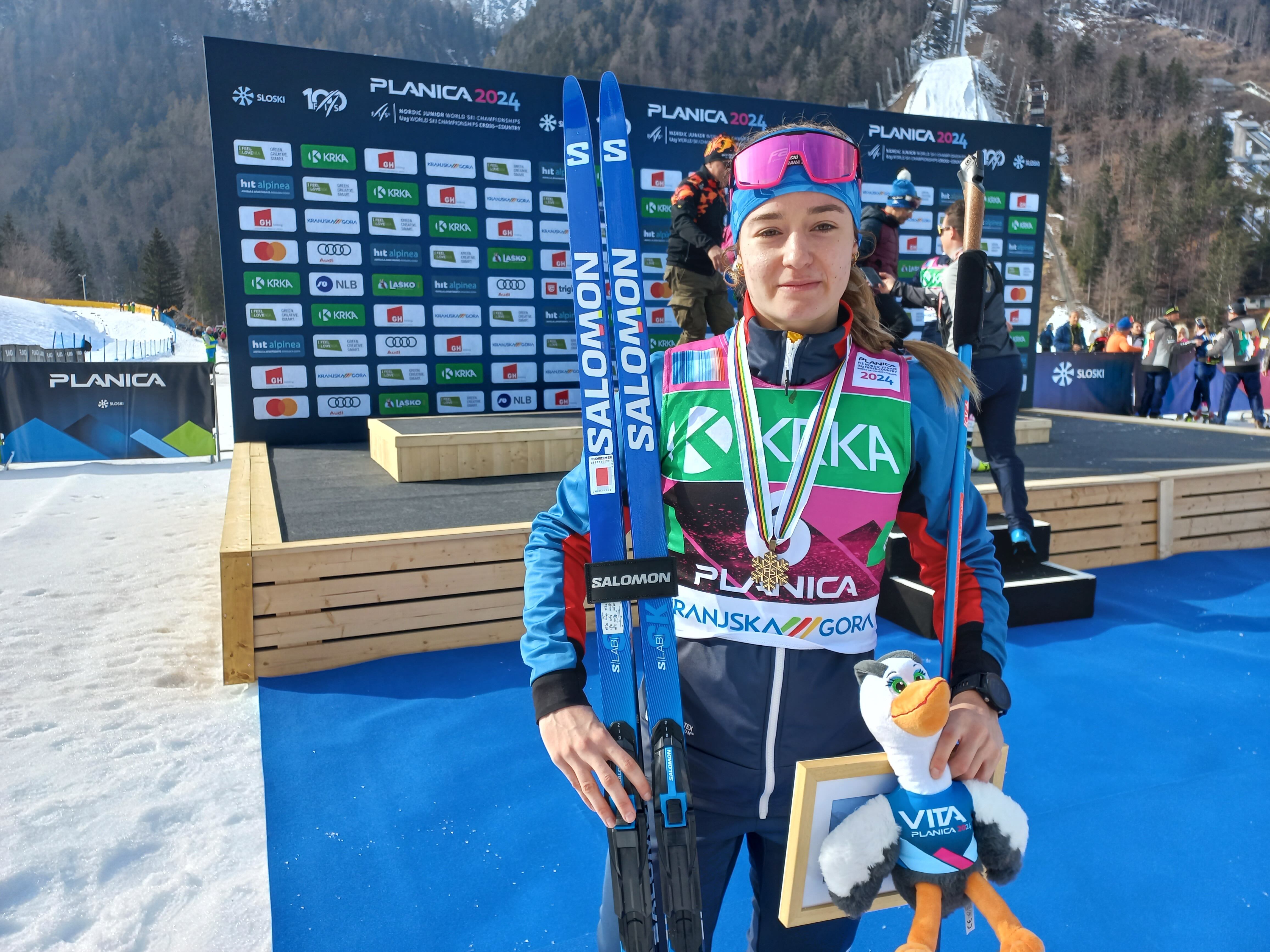 L'esquiadora andorrana obté la medalla de bronze en la seva segona carrera dels Mundials