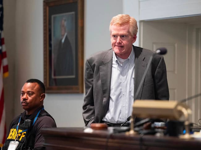 El abogado Alex Murdaugh durante la celebración del juicio