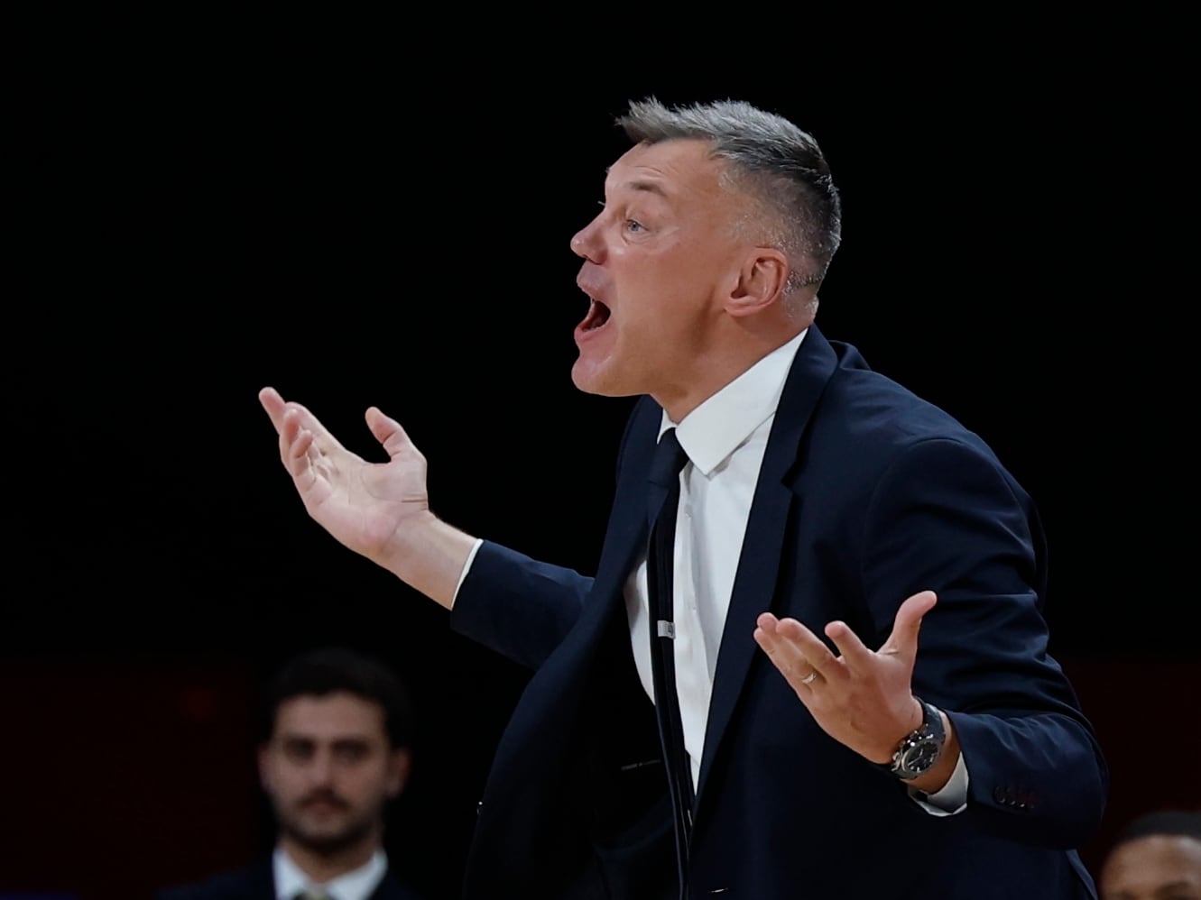 Sarunas Jasikevicius durante su partido contra el Real Madrid