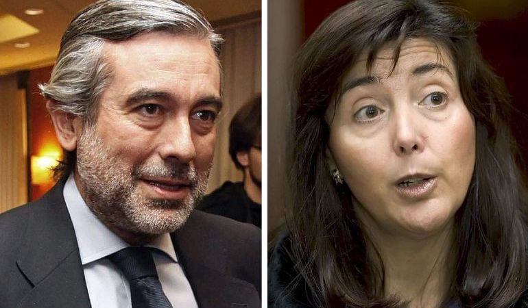 Los magistrados Enrique López y Esperanza Espejel.