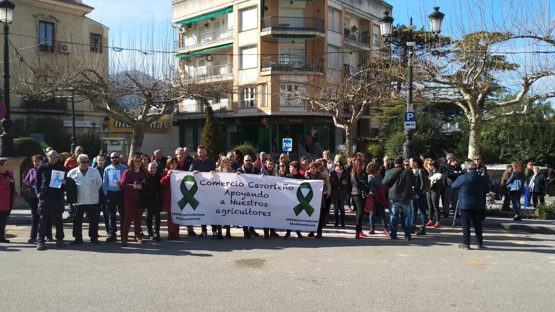 El comercio cazorleño ha cerrado hoy apoyando al olivar 