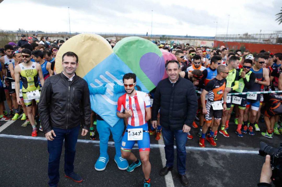 Jairo Ruiz en una de sus carreras celebradas en Almería.