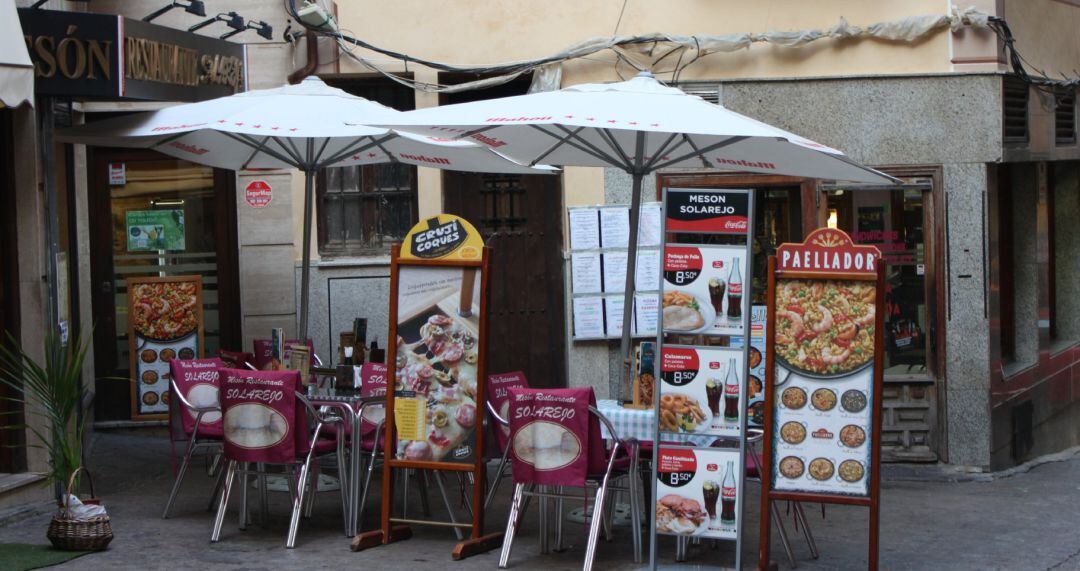 Terraza de bar en Toledo