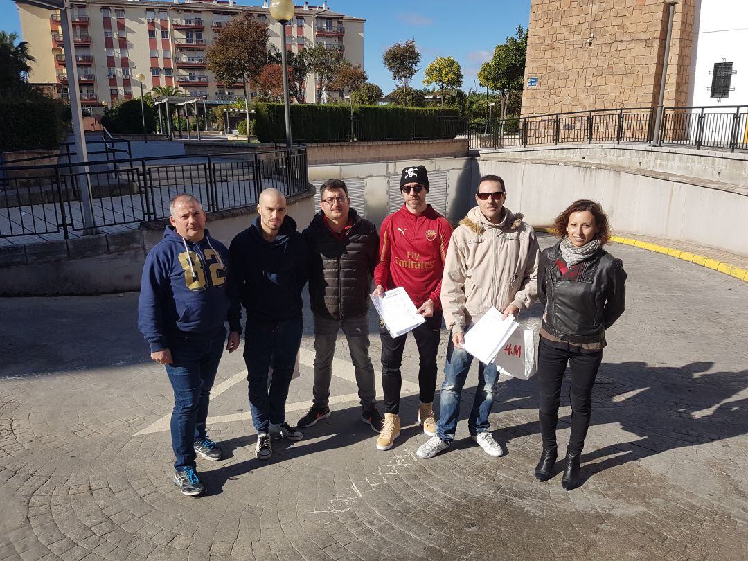 Afectados por el cierre de San Agustín junto a Elvira Ramírez de UGT