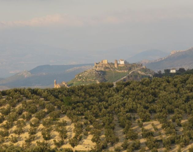 Panorámica de Carcabuey en las Sierras Subbéticas en Córdoba