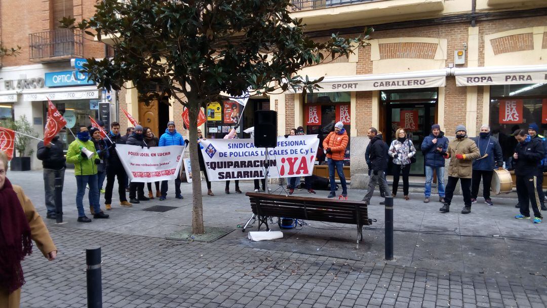 La Policía Municipal llevó a cabo varios actos revindicativos el pasado diciembre